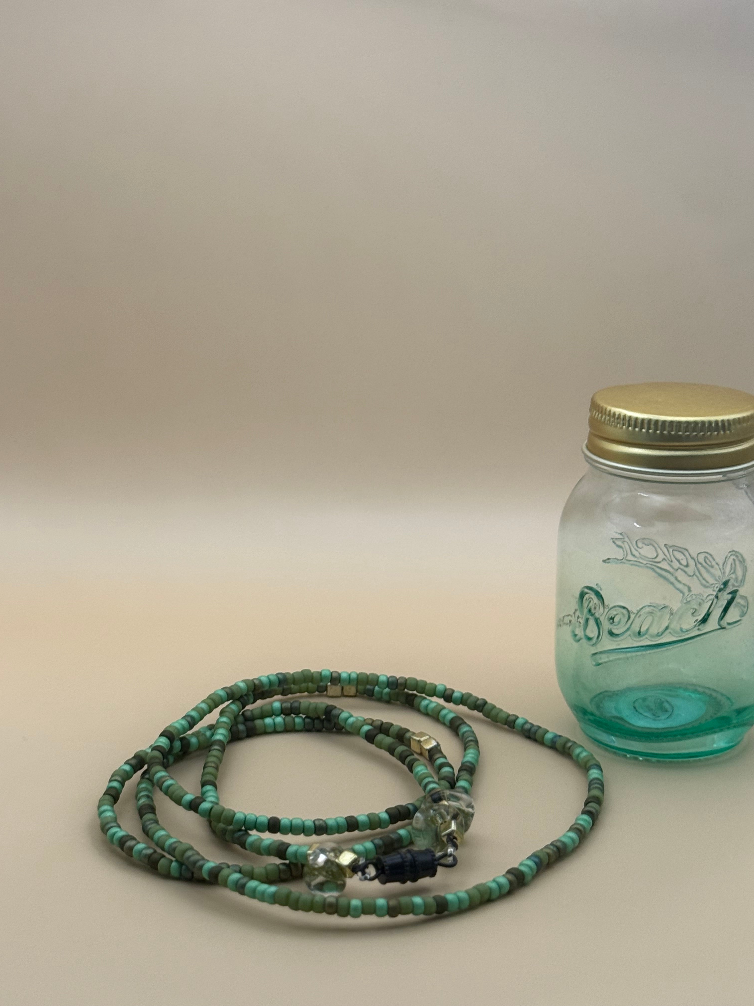 Sea Glass Serenity Waist Beads